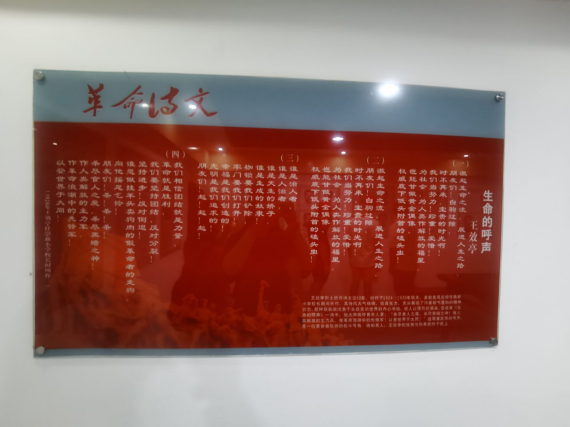 图为独立师师长兼党代表王效亭年轻时所作诗文,充分